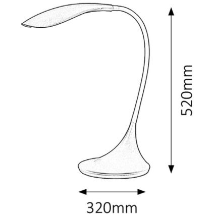 Rabalux - LED dimbare lamp 1xLED/4,5W/230V