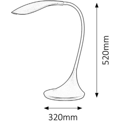 Rabalux - LED dimbare lamp 1xLED/4,5W/230V