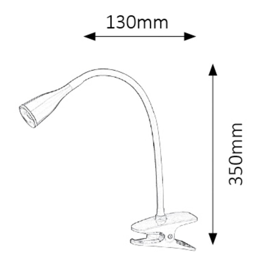Rabalux - LED Tafellamp met clip 1xLED/4,5W/230V