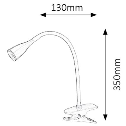 Rabalux - LED Tafellamp met clip 1xLED/4,5W/230V