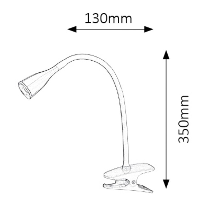 Rabalux - LED Tafellamp met clip 1xLED/4,5W/230V