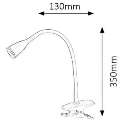 Rabalux - LED Tafellamp met clip 1xLED/4,5W/230V