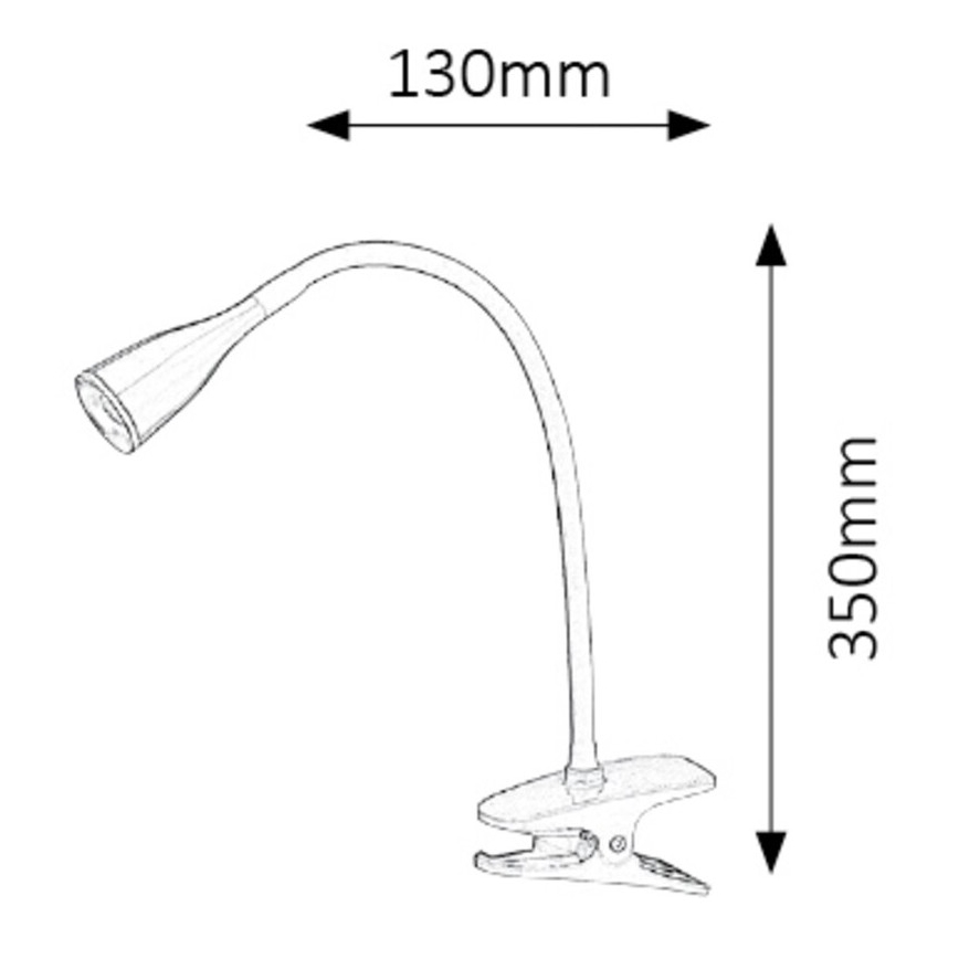 Rabalux - LED Tafellamp met clip 1xLED/4,5W/230V