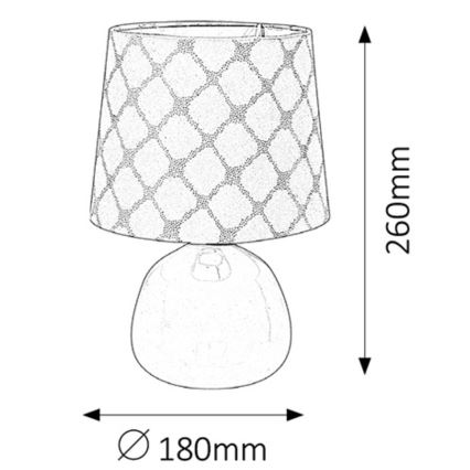 Rabalux - Tafellamp E14/40W wit