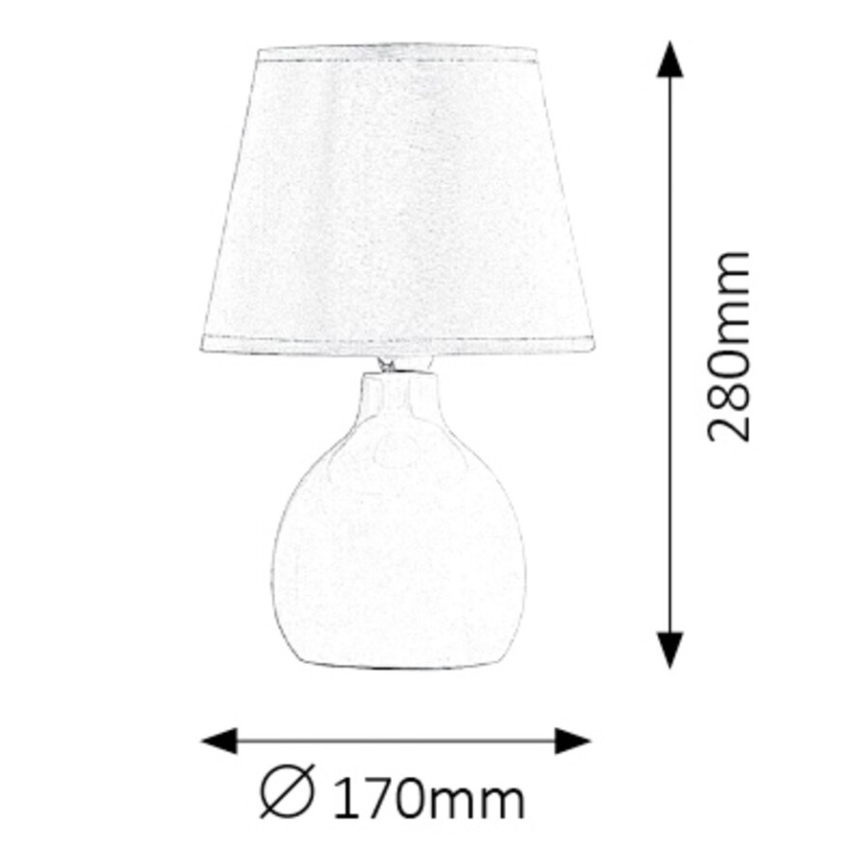 Rabalux - Tafellamp 1xE14/40W/230V wit
