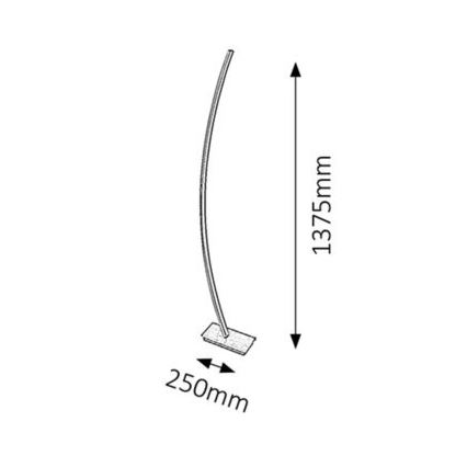 Rabalux - LED Vloerlamp 1xLED/26W/230V