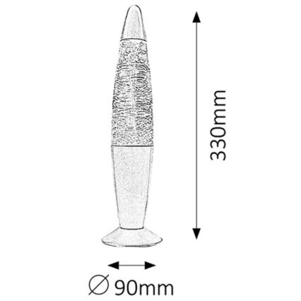 Rabalux 4533 - Decoratie lamp MILIE RGB 0,9W