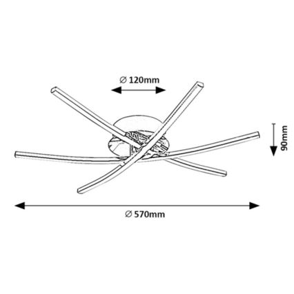 Rabalux - LED Plafondlamp LED/21W/230V 4000K