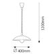 Rabalux - Hanglamp met trekpendel 1xE27/60W/230V