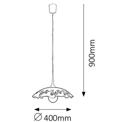 Rabalux - Hanglamp E27/60W/230V