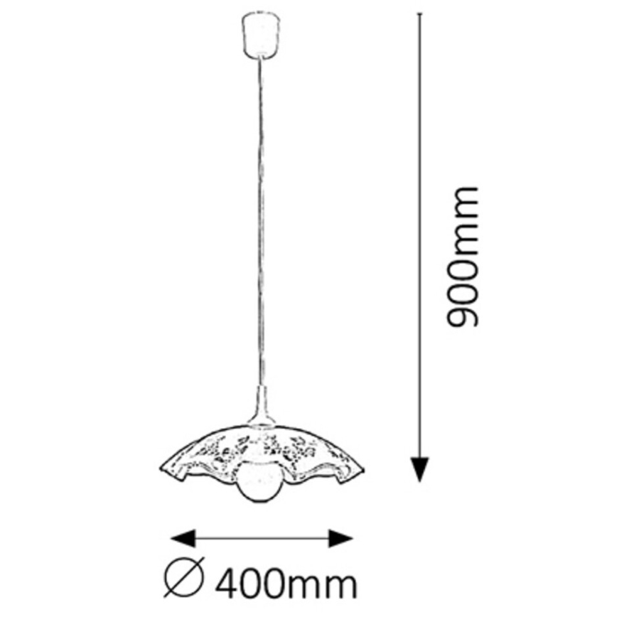 Rabalux 4795 - Hanglamp VINO E27/60W/230V
