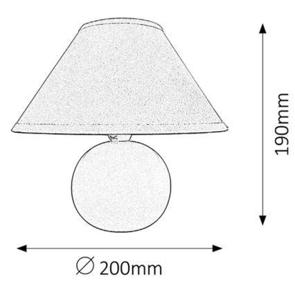 Rabalux - Tafellamp 1xE14/40W/230V