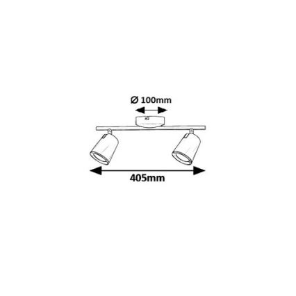 Rabalux 5046 - LED Spot SOLANGE 2xLED/6W/230V
