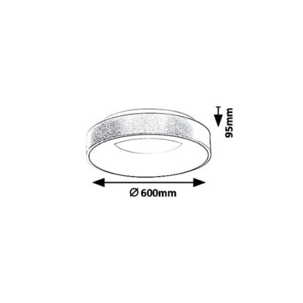 Rabalux - LED plafondlamp CARMELA LED/50W/230V diameter 60 cm