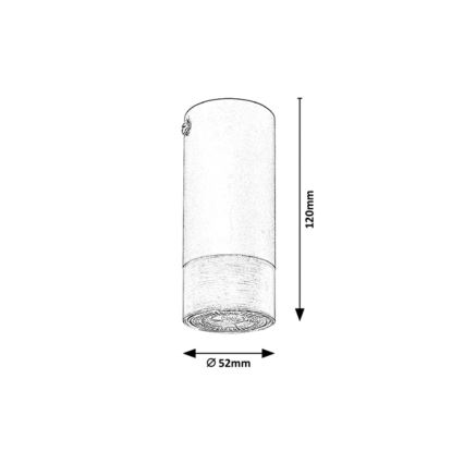 Rabalux - Plafondlamp 1xGU10/5W/230V Ø 5,2 cm