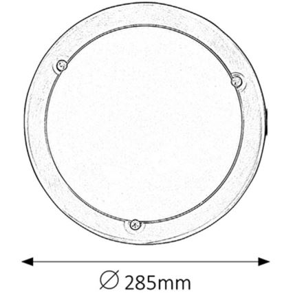 Rabalux - Plafondlamp 1xE27/60W/230V