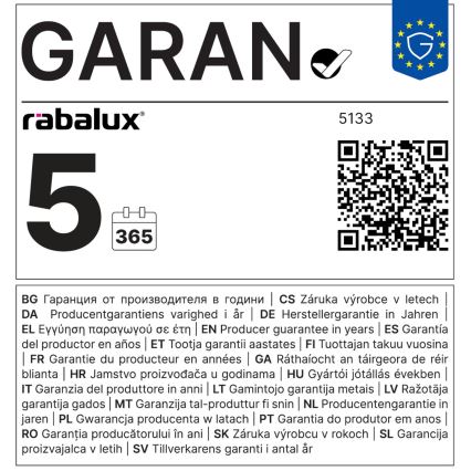 Rabalux - Plafondlamp 2xE27/60W/230V Ø 38 cm