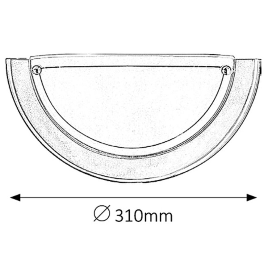 Rabalux - Wandlamp 1xE27/60W/230V