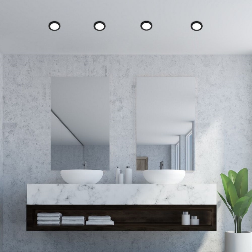 Rabalux - LED Badkamer Inbouw Lamp LED/3W/230V IP44 zwart