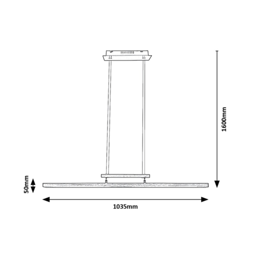 Rabalux - Dimbare LED Hanglamp aan een koord LED/27W/230V