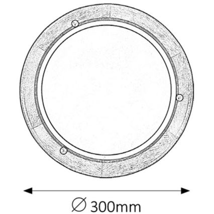 Rabalux - Plafondlamp 1xE27/60W/230V diameter 30 cm