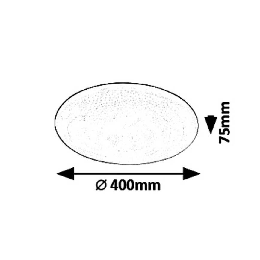Rabalux - LED dimbaar plafondlamp STAR LED/36W/230V + afstandsbediening Ø 40 cm