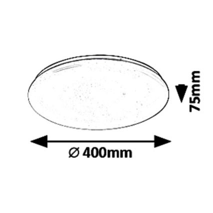 Rabalux - LED dimbare plafondlamp LED/36W/230V + afstandsbediening 3000K - 6500K
