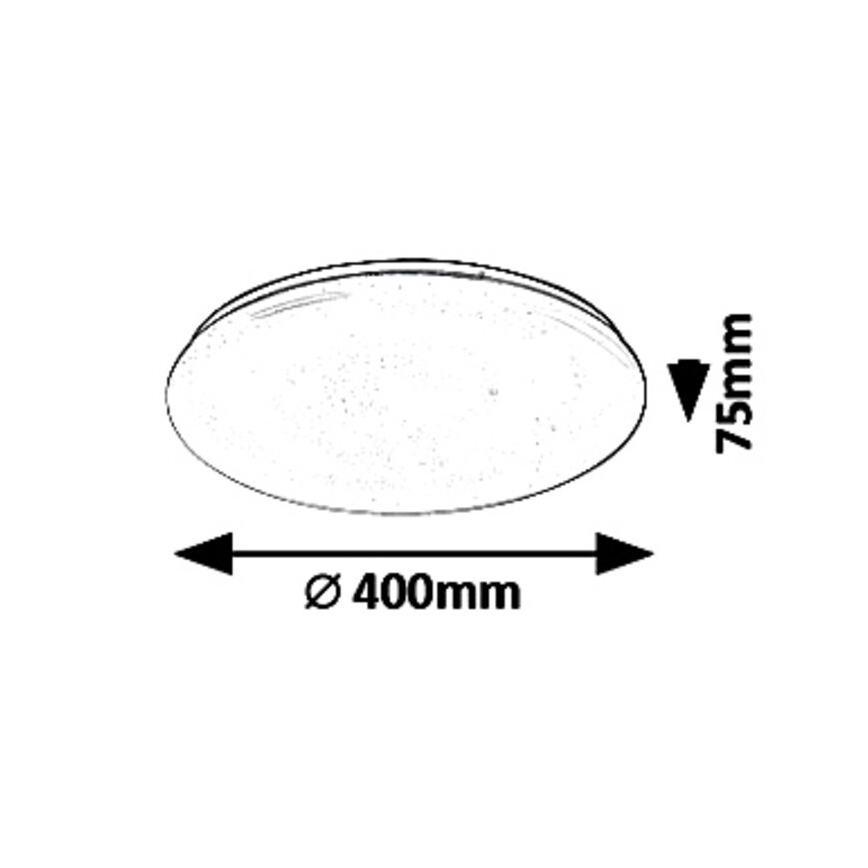 Rabalux - LED dimbare plafondlamp LED/36W/230V + afstandsbediening 3000K - 6500K