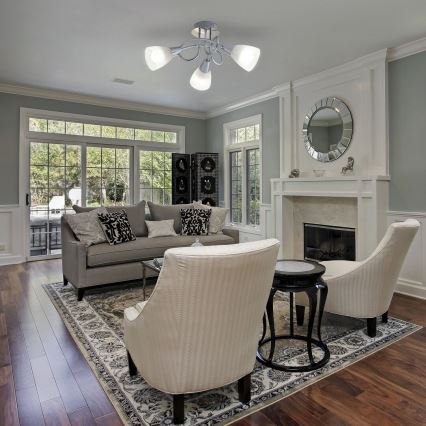 Rabalux - Plafondlamp 3xE14/40W/230V glanzend chroom