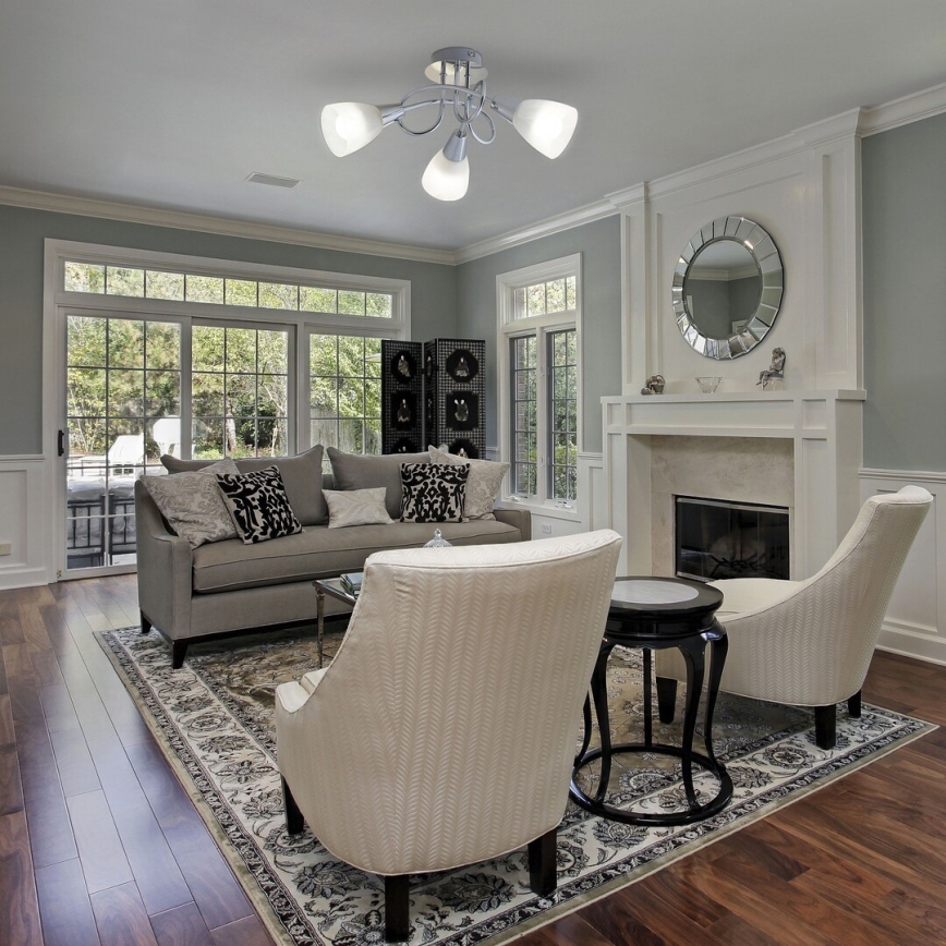 Rabalux - Plafondlamp 3xE14/40W/230V glanzend chroom