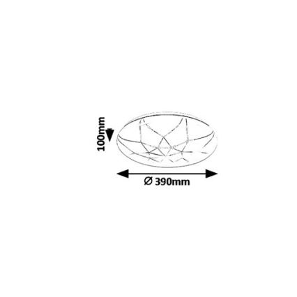 Rabalux - LED Dimbare plafondlamp LED/24W/230V Wi-Fi 3000-6500K + afstandsbediening Ø 39 cm