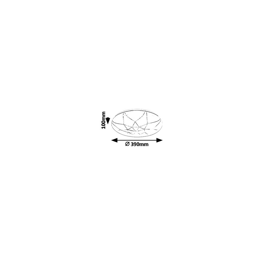 Rabalux 5540 - LED Plafondlamp dimbaar DAMIEN LED/24W/230V