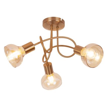 Rabalux - Plafondlamp 3xE14/40W/230V gouden