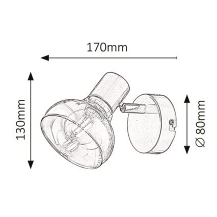 Rabalux - Wandlamp 1xE14/40W/230V glanzend chroom