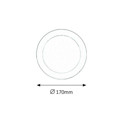 Rabalux - LED Badkamer plafondlamp inbouw LED/12W/230V IP44 4000K