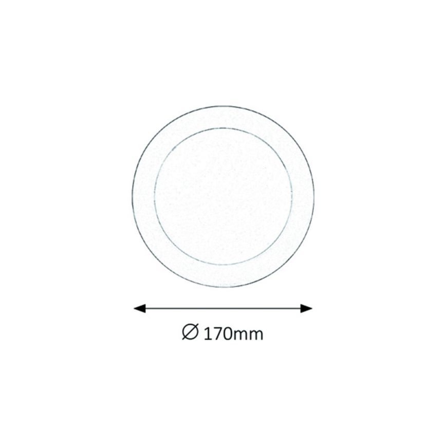 Rabalux - LED Badkamer plafondlamp inbouw LED/12W/230V IP44 4000K