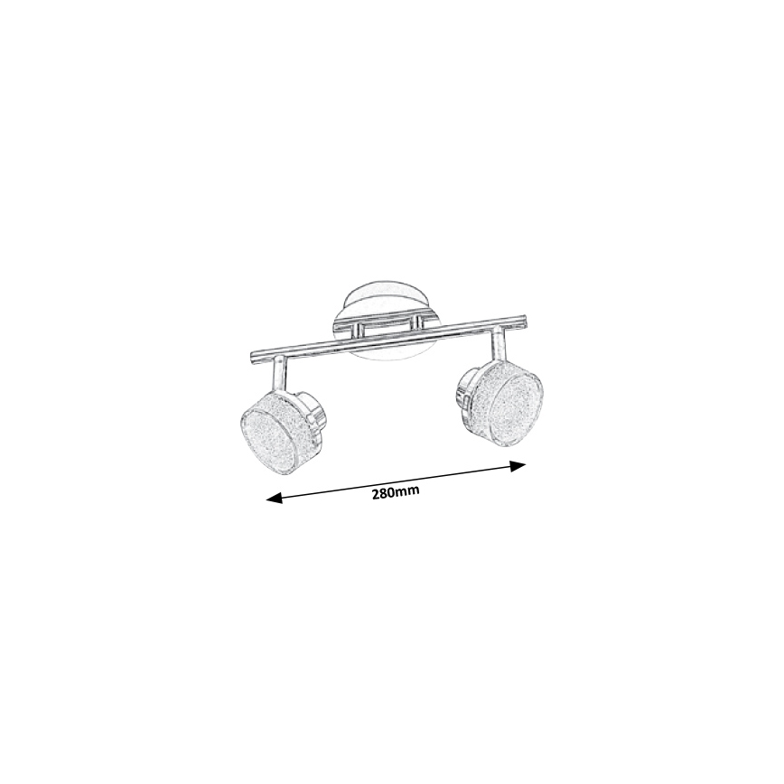 Rabalux 5636 - LED Plafondspot PADMA 2x LED / 5W / 230V