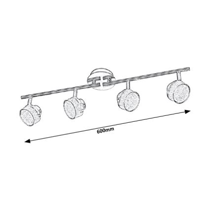 Rabalux 5639 - LED Plafondspot PADMA 4x LED / 5W / 230V