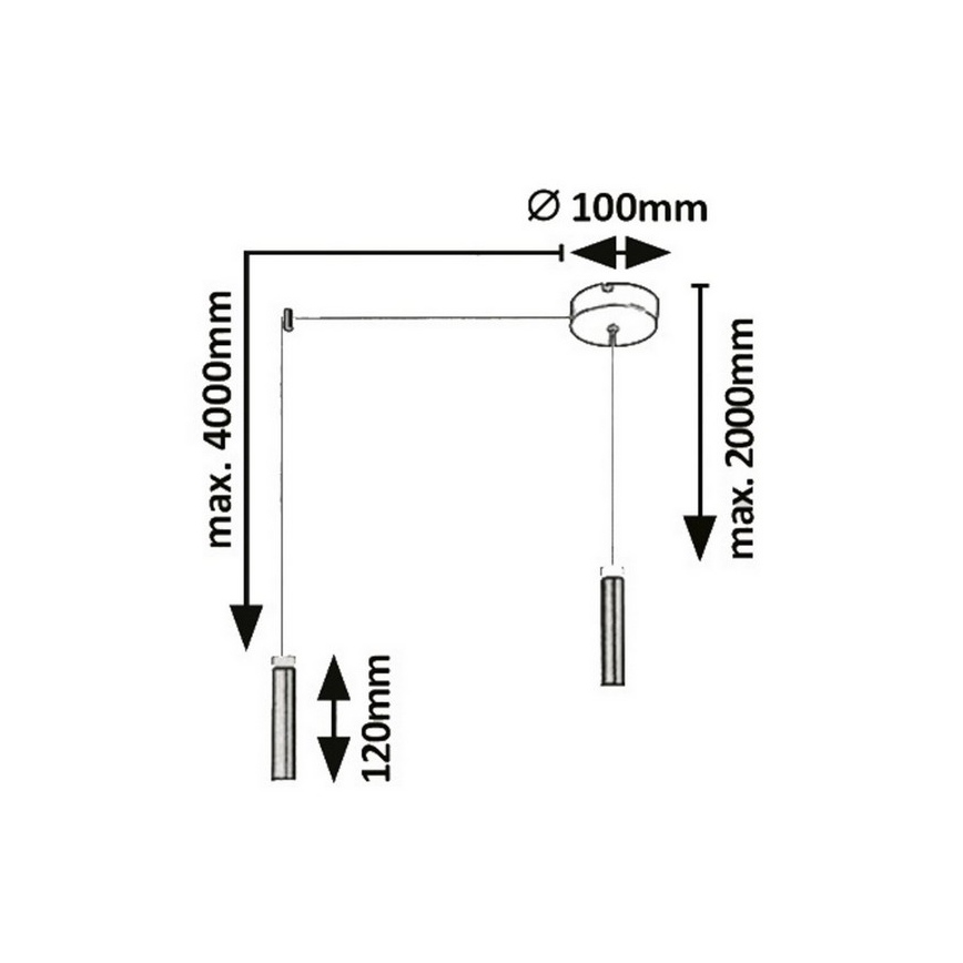 Rabalux - LED Hanglamp aan draad LED/7W/230V