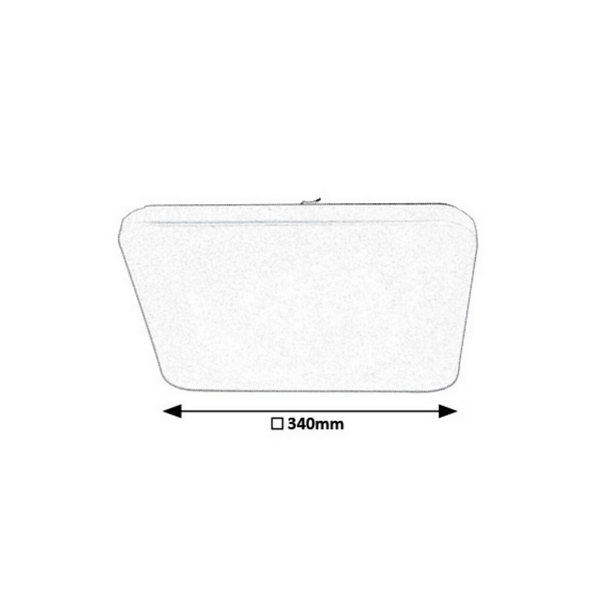 Rabalux - LED dimbare plafondlamp LED/16W/230V + afstandsbediening