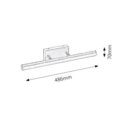 Rabalux - LED Badkamer spiegelverlichting 1xLED/12W/230V IP44