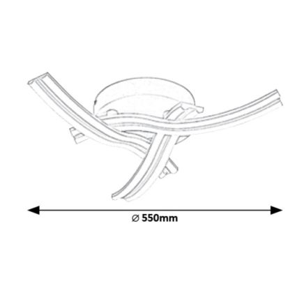 Rabalux - LED Plafondlamp LED/40W/230V