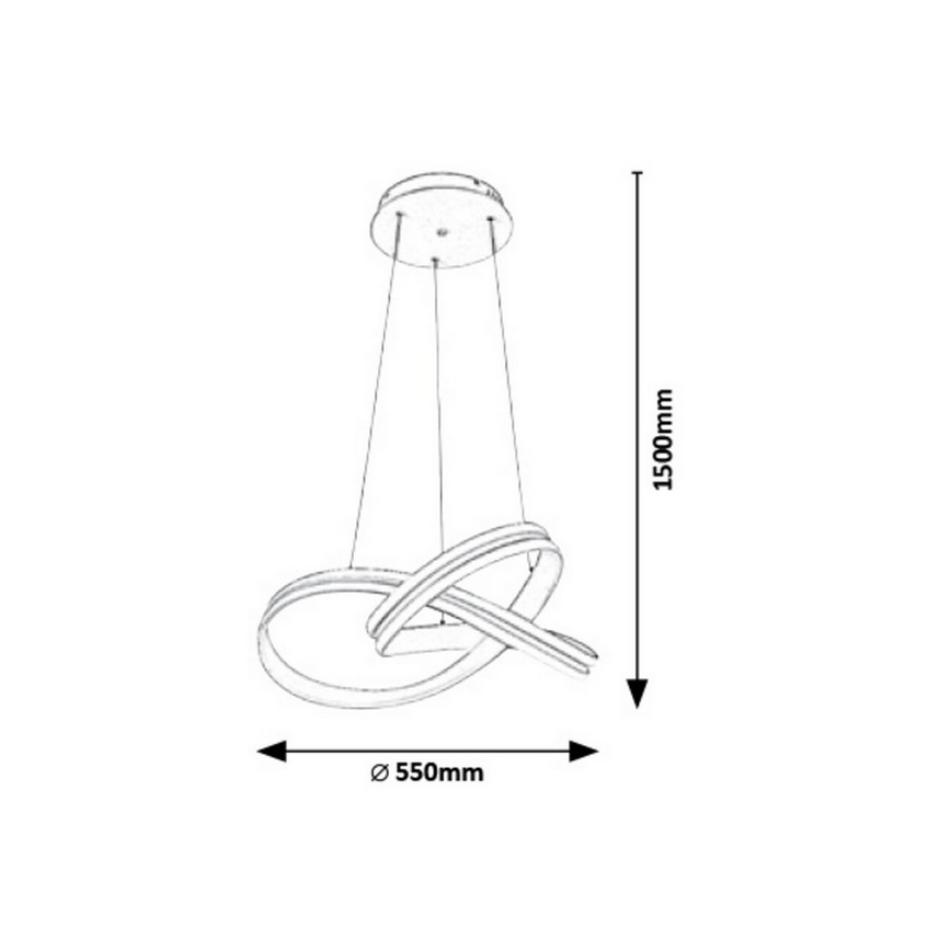 Rabalux - LED Hanglamp aan draad LED/60W/230V
