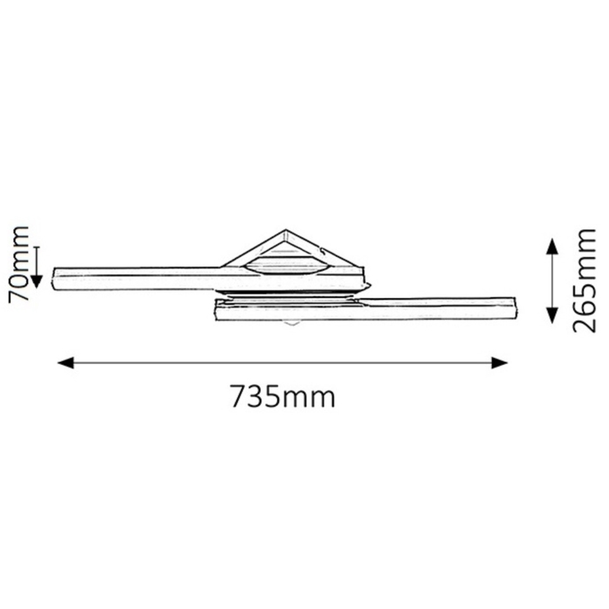 Rabalux - LED Badkamer wandlamp 2xLED/12W IP44
