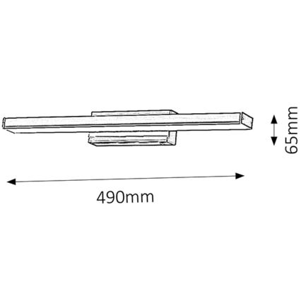 Rabalux - LED Badkamer wandlamp 1xLED/12W/230V IP44