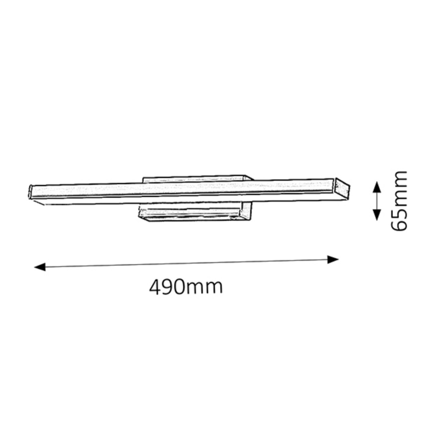 Rabalux - LED-wandlamp voor de badkamer LED/12W/230V IP44
