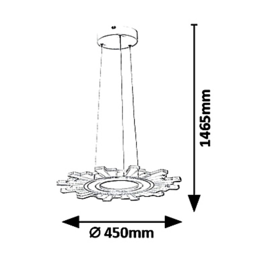 Rabalux 6210 - LED Hanglamp aan koord FELICITY LED/30W/230V