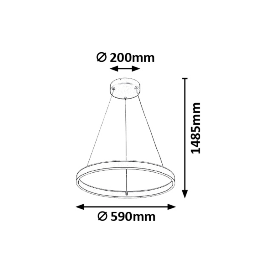 Rabalux - LED dimbare hanglamp aan kabel LED/36W/230V + afstandsbediening