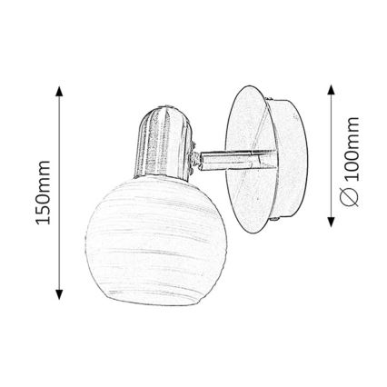 Rabalux - Wandlamp 1xE14/40W/230V