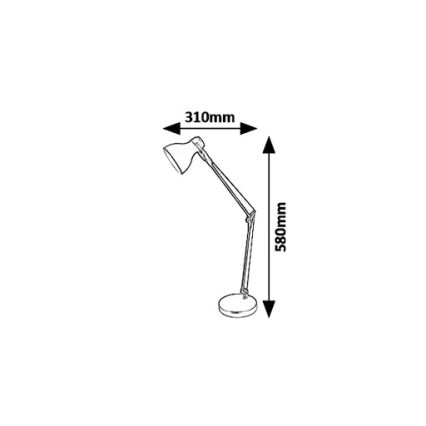 Rabalux 6408 - Tafellamp CARTER 1xE14/11W/230V